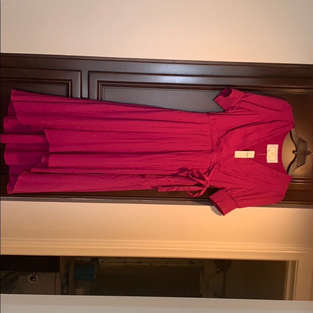Pink high low dress